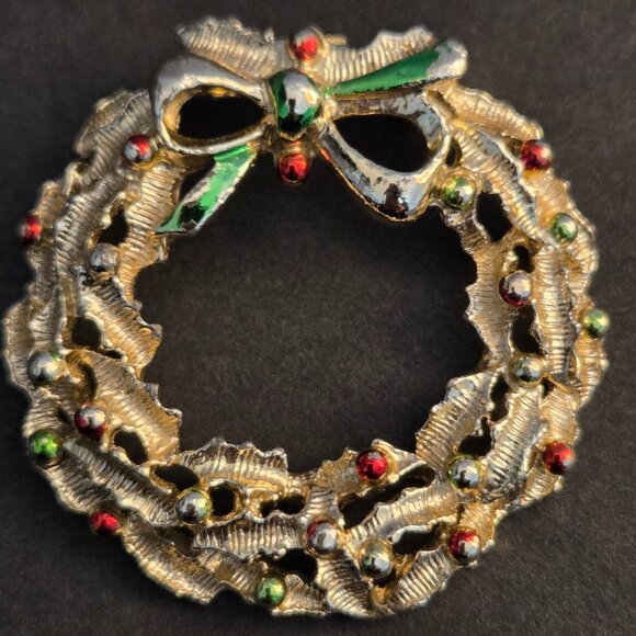 Vintage Set of 3 Gerry’s Christmas Pins - Collectible Holiday Brooches - Picture 3 of 5